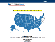 Tablet Screenshot of mypostalexam.com